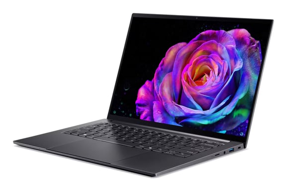 Acer Swift SFX14-73G-7753 Intel Core Ultra 7 255H Ordinateur portable 36,8 cm (14.5 ) Écran tactile WQXGA+ 16 Go LPDDR5x-SDRAM 1 To SSD NVIDIA GeForce RTX 5060 Wi-Fi 6E (802.11ax) Windows 11 Home Gris - Neuf Gris - vue 3