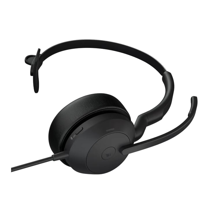 Jabra Evolve2 50 Casque Avec fil Arceau Bureau/Centre d'appels USB Type-C / USB Type-A Bluetooth Noir - Neuf