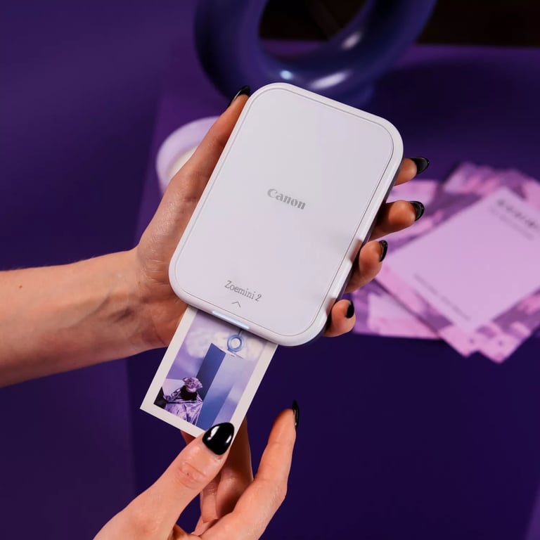 Imprimante photo portable Canon Zoemini 2 Blanc ZINK Bluetooth 2 x 3 pouces - Neuf