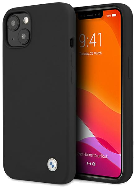 Étui BMW pour iPhone 13 6.1 Noir Silicone Signature