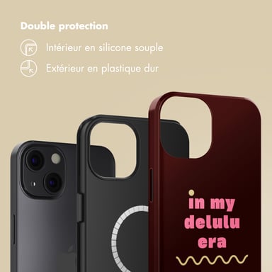 Selencia Coque arrière Vivid avec MagSafe pour Apple iPhone 13 - Delulu