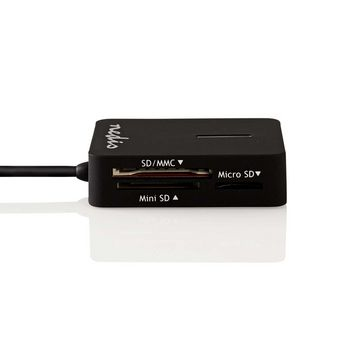 Nedis CRDRU2300BK lecteur de carte mémoire USB 2.0 Interne Noir