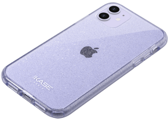 Guscio ibrido scintillante invisibile per Apple iPhone 11, viola