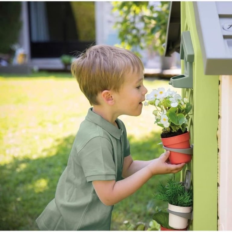 Smoby Life Garden House Maison thème Jardinage Jardinière Treillis Mangeoire à Oiseaux Récupérateur d'eau Matière Recyclée A Partir de Fabrication Française - vue 5