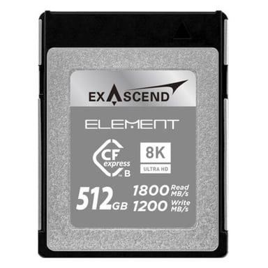 Schede EXASCEND CF Express tipo B 512GB R1800/W1200