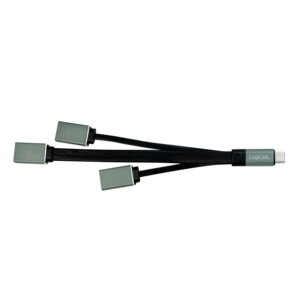 HUB USB TIPO C A CODA CON 2 PORTE USB 2.0 E 1 PORTA USB 3.0