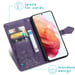 imoshion Etui de télephone Mandala pour Samsung Galaxy S21 FE - Violet