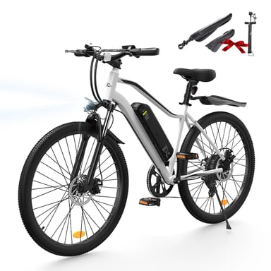 Bicicleta de montaña eléctrica iScooter EB3S, batería de 36 V y 15 Ah, compatible con app