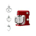 Robot de Cocina Kenwood KMX750AR 1000W 5L Rojo de Acero Inoxidable