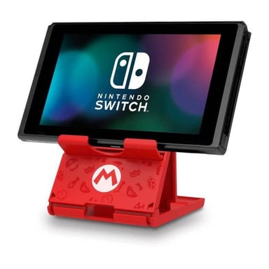 Hori Playstand Mario - Soporte para consola Nintendo Switch - Diseño Super Mario - Licencia oficial Nintendo