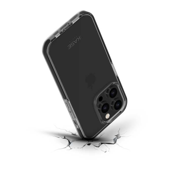 Funda trasera de malla deportiva para Apple iPhone 14 Pro, negro azabache