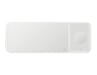 Cargador Inalámbrico Samsung Trio Auriculares, Smartphone, Smartwatch Blanco USB Recarga Inalámbrica Carga Rápida Interior