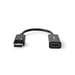 Nedis CCGT37150BK02 cavo video e adattatore DisplayPort HDMI Tipo A (Standard) da 0,2 m Nero