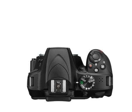 Nikon D3400 Cuerpo de la cámara SLR 24,2 MP CMOS 6000 x 4000 Pixeles Negro