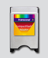 Lettore di schede di memoria Transcend CompactFlash Adapter Argento