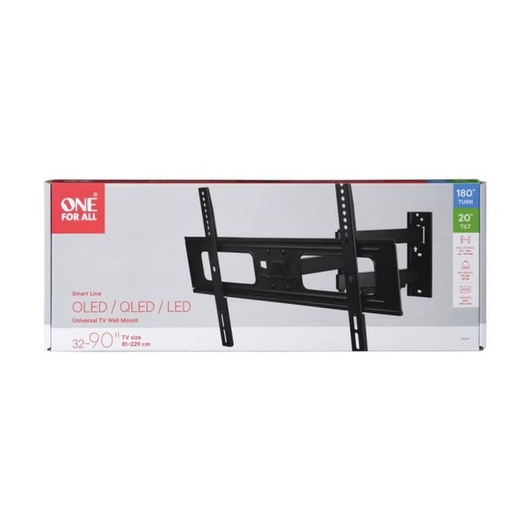ONE FOR ALL WM2651 Support mural inclinable et orientable à 180° pour TV de 81 à 229cm 32 90 - vue 5