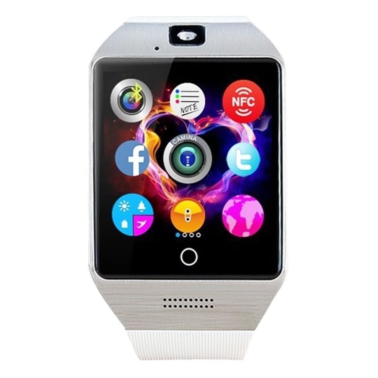 Montre Connectéee Téléphone iOs Android Smartwatch Bluetooth Antiperte Appels Sms Sim Blanc YONIS