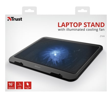 Trust 21962 système de refroidissement pour ordinateurs portables 40,6 cm (16'') Noir