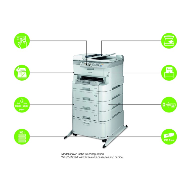 Epson T8394 Jaune Cartouche WorkForce Pro - vue 3