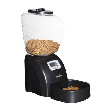 EYENIMAL Distributeur automatique de croquettes 45x20x47 cm - Noir - Pour chat et petit chien