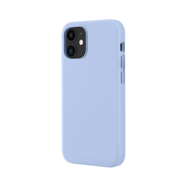 Funda antigolpes de gel de silicona suave para Apple iPhone 12 mini, Azul lila