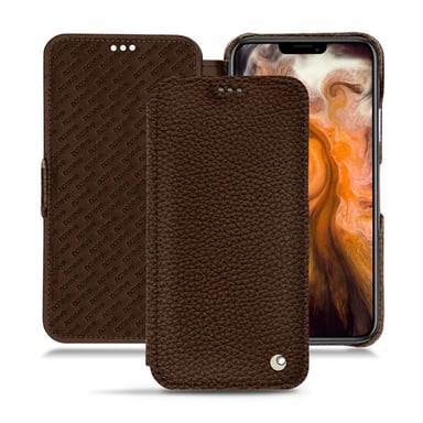 Housse cuir Apple iPhone 11 Pro Max -  - Marron - Cuir grainé