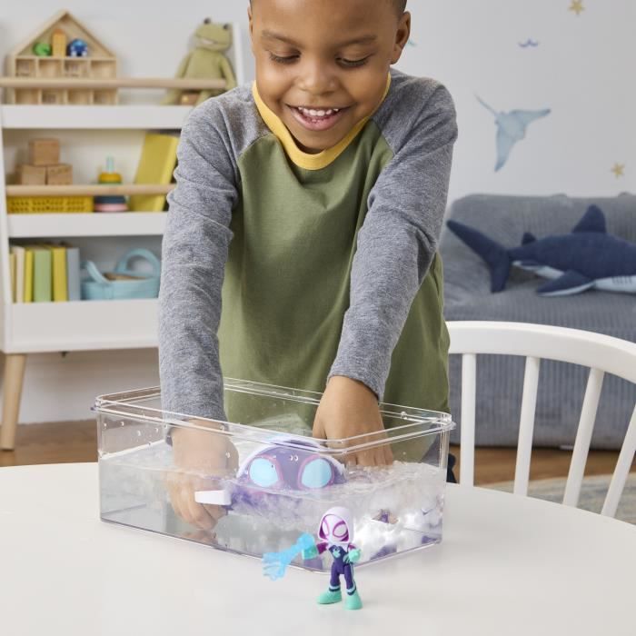 Spidey Ghost-Spider Tortue fantôme Water-Webs, Figurine et véhicule, Marvel Spidey et ses Amis Extraordinaires, Des 4 ans - Neuf