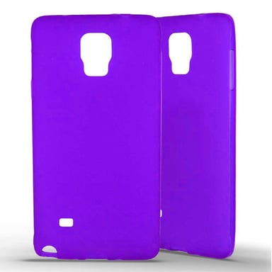 Coque silicone unie compatible Givré Violet Samsung Galaxy Note 4