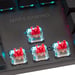 Mars Gaming MK422 Negro Teclado Mecánico Gaming RGB Antighosting Switch Mecánico Rojo Idioma Francés