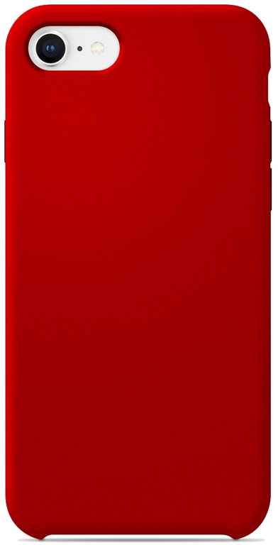 Coque silicone unie compatible Soft Touch Rouge Apple iPhone 8