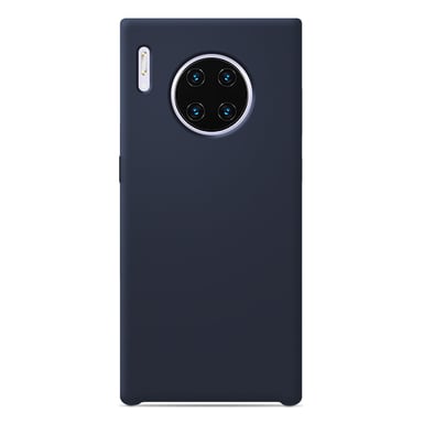 Coque silicone unie Soft Touch Bleu nuit compatible Huawei Mate 30 Pro