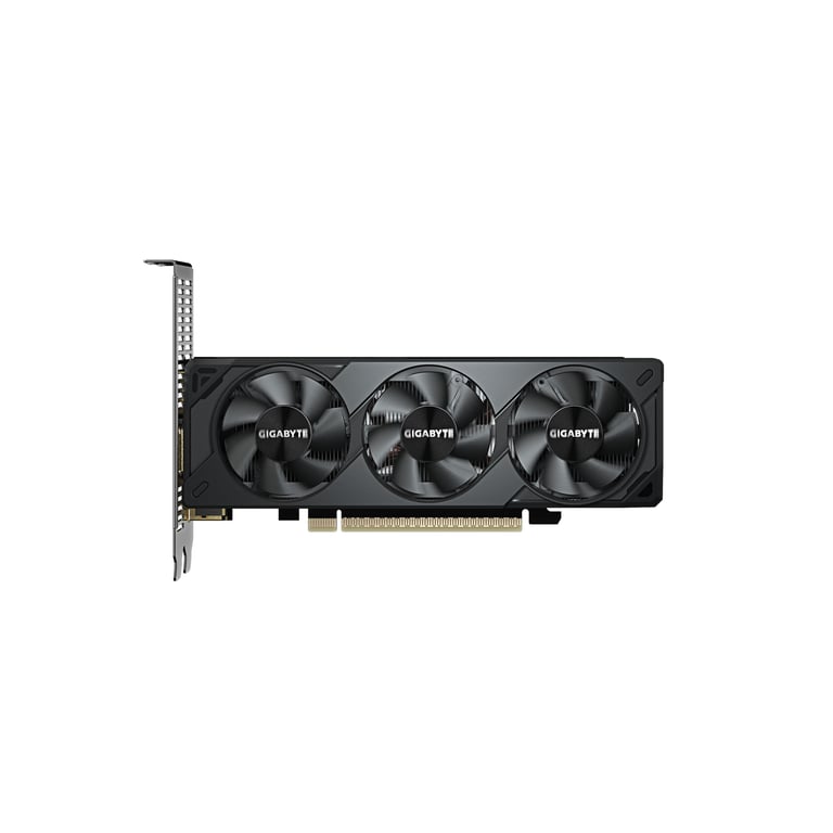 GIGABYTE GeForce RTX 5050 OC Low Profile 8G Carte Graphique - 8GB GDDR6, 128bit, PCI-E 5.0, 2587MHz Fréquence du cœur, 2 x DP, 2 x HDMI, NVIDIA DLSS 4, GV-N5050OC-8GL - Neuf