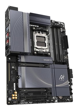 Gigabyte B850 AI TOP Carte Mère - Processeurs AMD Ryzen Série 9000, 16+2+2 phases VRM numériques, jusqu'à 8600MHz DDR5 (OC), 2xPCIe 5.0 + 1xPCIe 4.0 M.2, LAN 10GbE, WIFI 7, USB 3.2 Gen 2x2 - Neuf Marron - vue 6