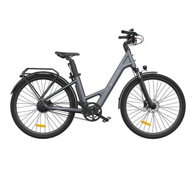 Bicicleta eléctrica ADO Air 28 Pro - Potencia 250W Batería 36V9.6Ah Autonomía Asistida 100KM Freno de disco hidráulico - Gris