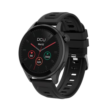 DCU Advance Tecnologic 34157085 smartwatche et montre de sport 3,66 cm (1.44'') AMOLED 46 mm Numérique 466 x 466 pixels Écran tactile Noir GPS (satellite)