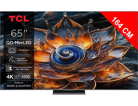 TCL 65Q8C 65" 164 cm 4K QD Mini LED HDR PREMIUM TV avec Google TV - vue 3