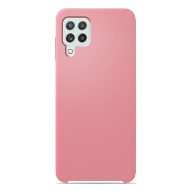 Coque silicone unie Soft Touch Rose compatible Samsung Galaxy A22 4G