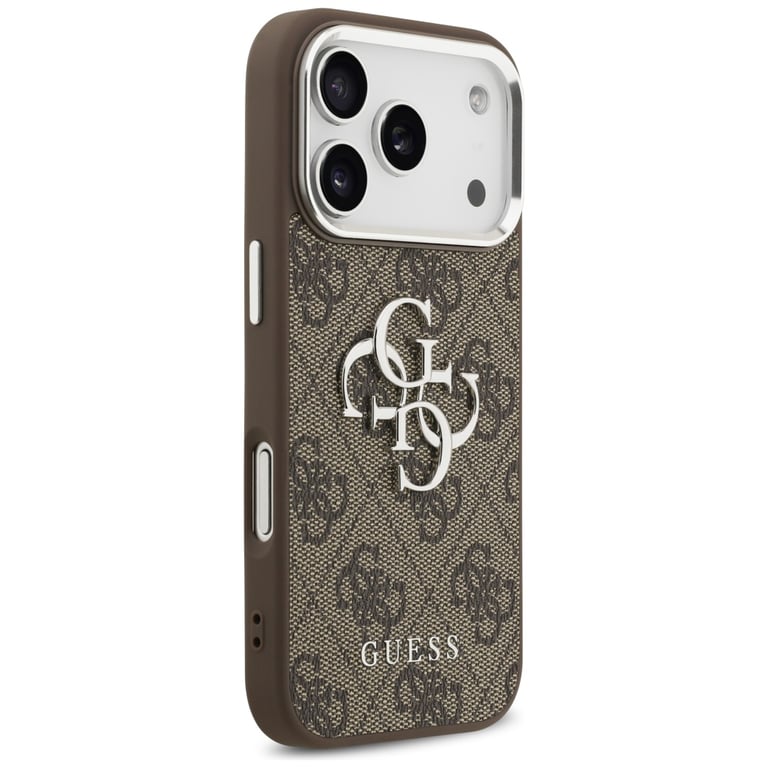 Guess Coque 4G Big 4G Classic Logo pour iPhone 17 Pro Marron - vue 3