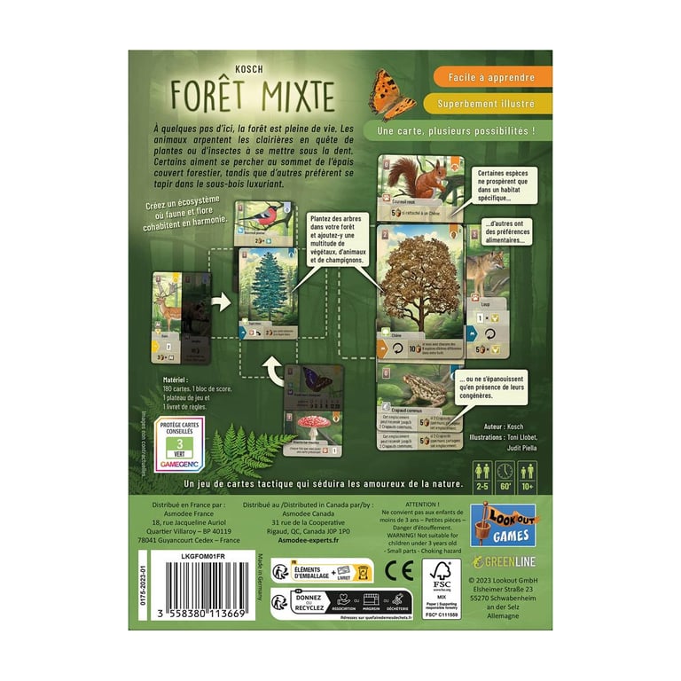 Jeu De Société Asmodee Forêt Mixte – Extension Exploration Avec 55 Cartes - vue 10