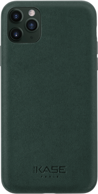Cover in pelle scamosciata Alcantara per Apple iPhone 11 Pro Max, verde notte