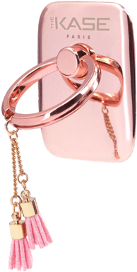 Anello pompon porta smartphone