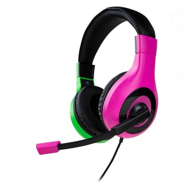 Bigben Interactive Wired Stereo Gaming Headset V1 Casque Avec fil Arceau Jouer Noir, Vert, Rose