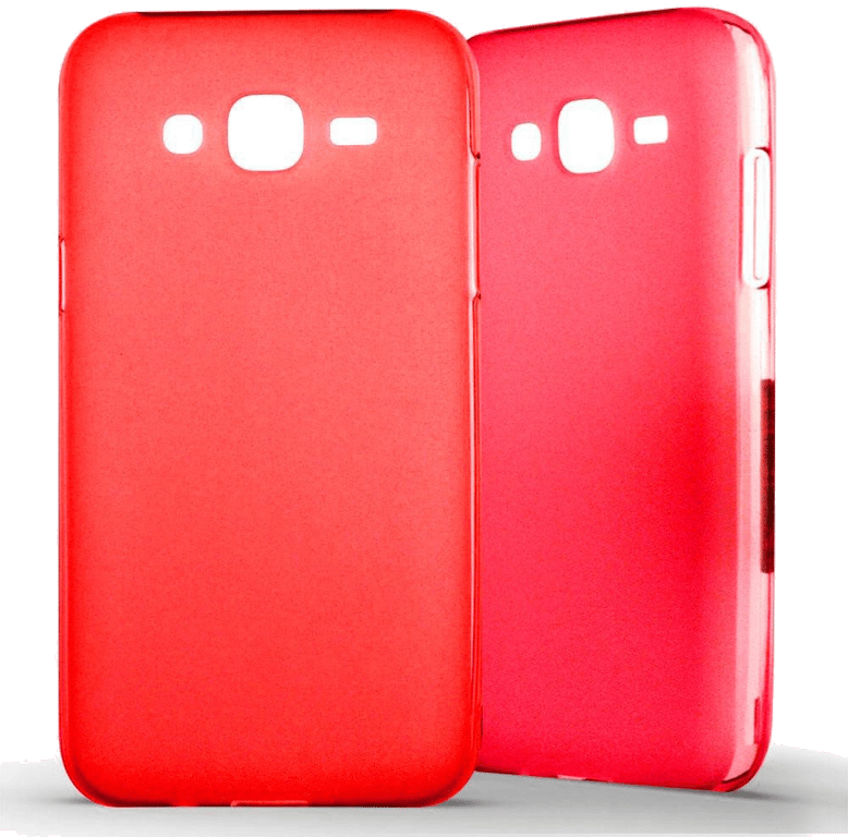 Coque silicone unie compatible Givré Rouge Samsung Galaxy J5 2015