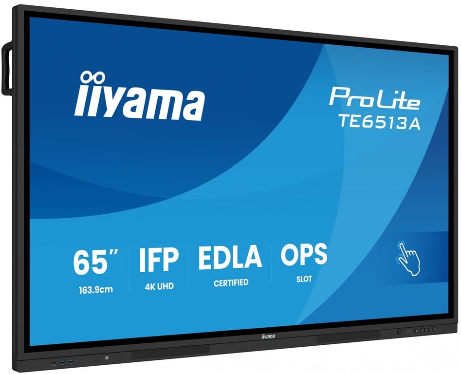 Écran interactif iiyama ProLite TE6513A B3AG 64.5 4K UHD Touch - vue 3