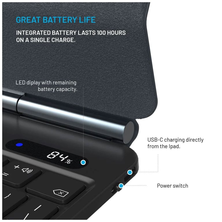 Fixed Typee Coque clavier QWERTY pour iPad Pro 11 2024 M4 Neuf - vue 2