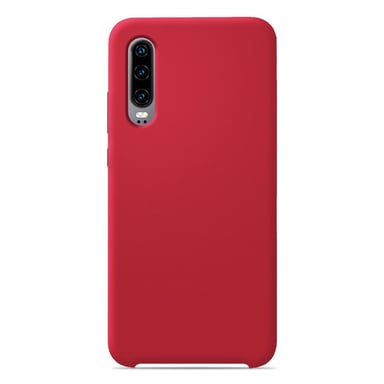 Coque silicone unie Soft Touch Rouge compatible Huawei P30