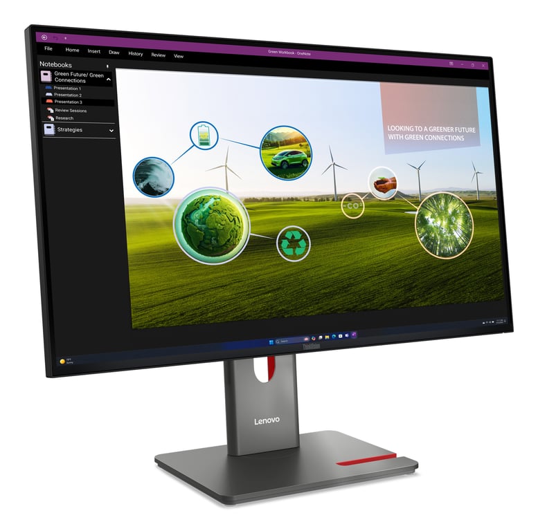 Lenovo ThinkVision P27Q 40 écran plat de PC 68 6 cm 27 2560 x 1440 pixels Quad HD LED Neuf - vue 3