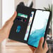 Funda Samsung Galaxy S22 Tarjetero Soporte Vídeo Negro