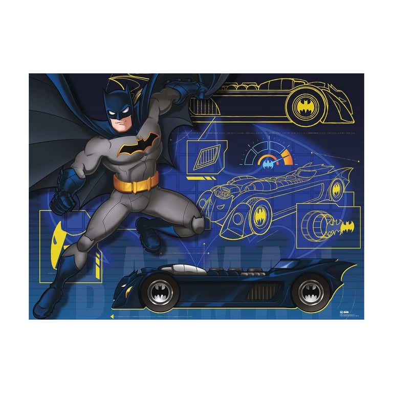 Puzzle 100 pièces : Batman : La Batmobile Ravensburger France - vue 4