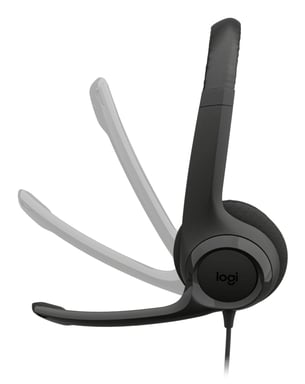 Logitech USB H390, bandeau, USB Type A, noir - Neuf Noir - vue 3